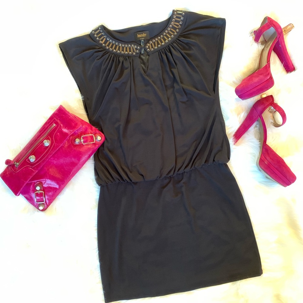 Laundry by Shelli Segal Jersey Blouson Dress M